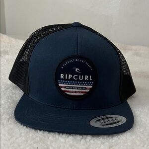 Rip Curl Navy and Black Snapback Cap